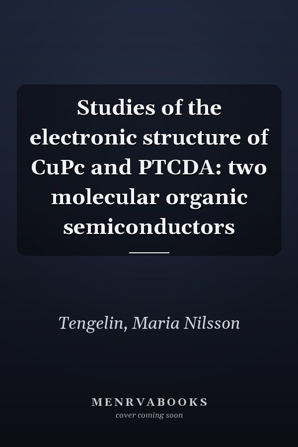 Studies of the electronic structure of CuPc and PTCDA: two molecular organic semiconductors
