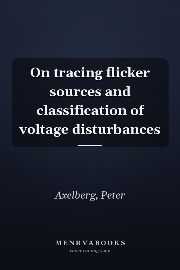 On tracing flicker sources and classification of voltage disturbances