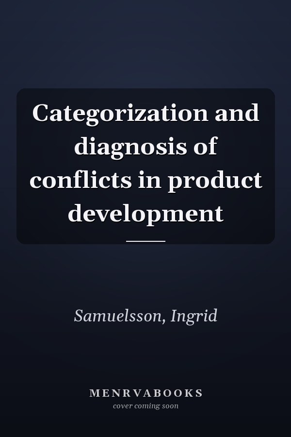 Categorization and diagnosis of conflicts in product development