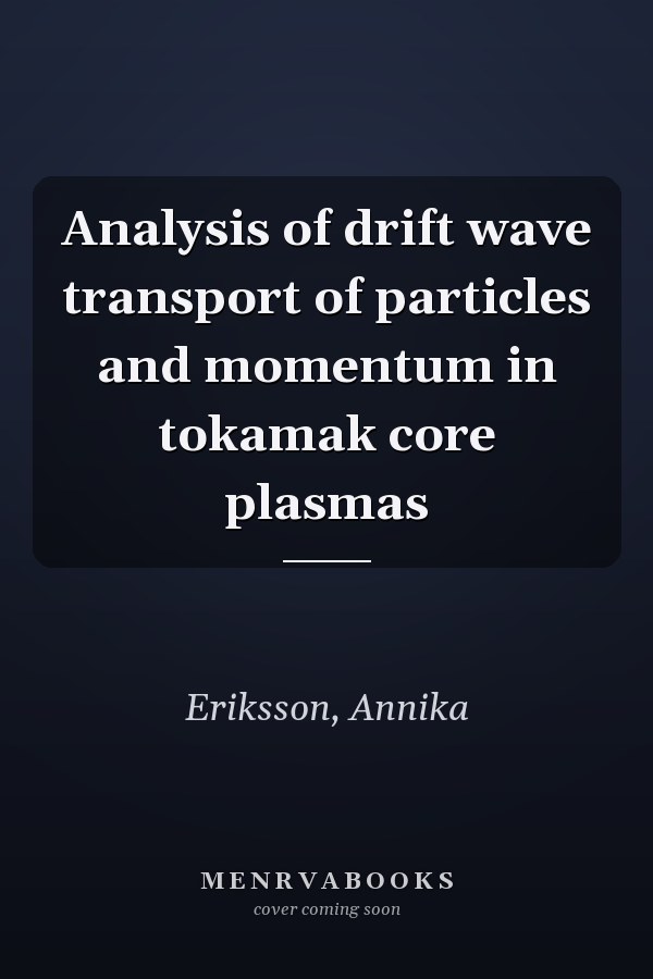 Analysis of drift wave transport of particles and momentum in tokamak core plasmas