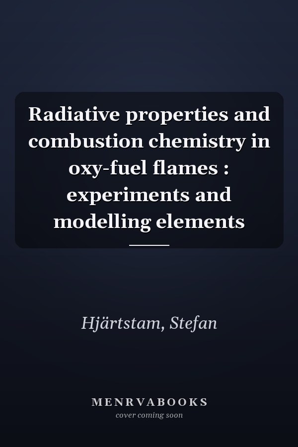 Radiative properties and combustion chemistry in oxy-fuel flames : experiments and modelling elements