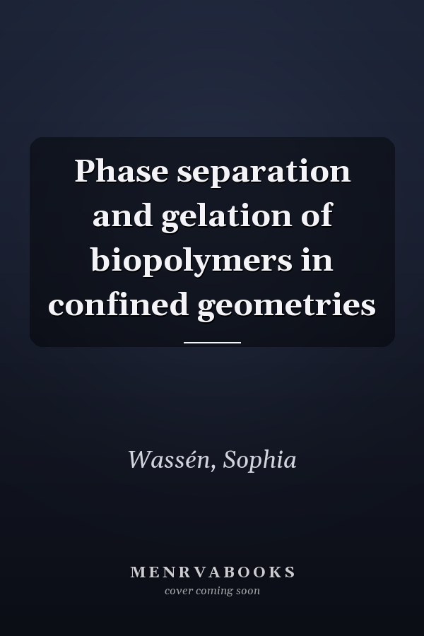 Phase separation and gelation of biopolymers in confined geometries