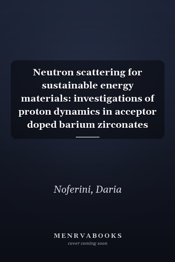 Neutron scattering for sustainable energy materials: investigations of proton dynamics in acceptor doped barium zirconates