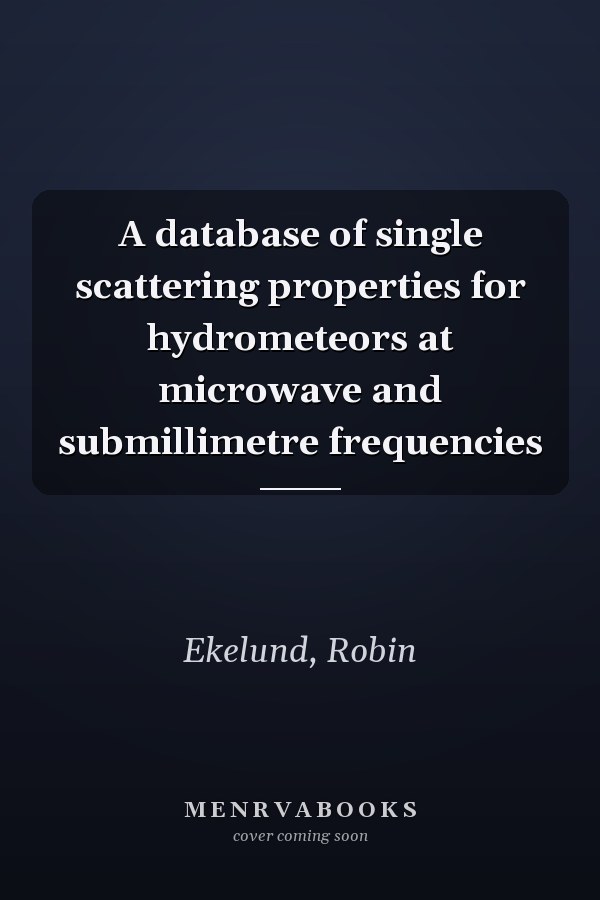 A database of single scattering properties for hydrometeors at microwave and submillimetre frequencies