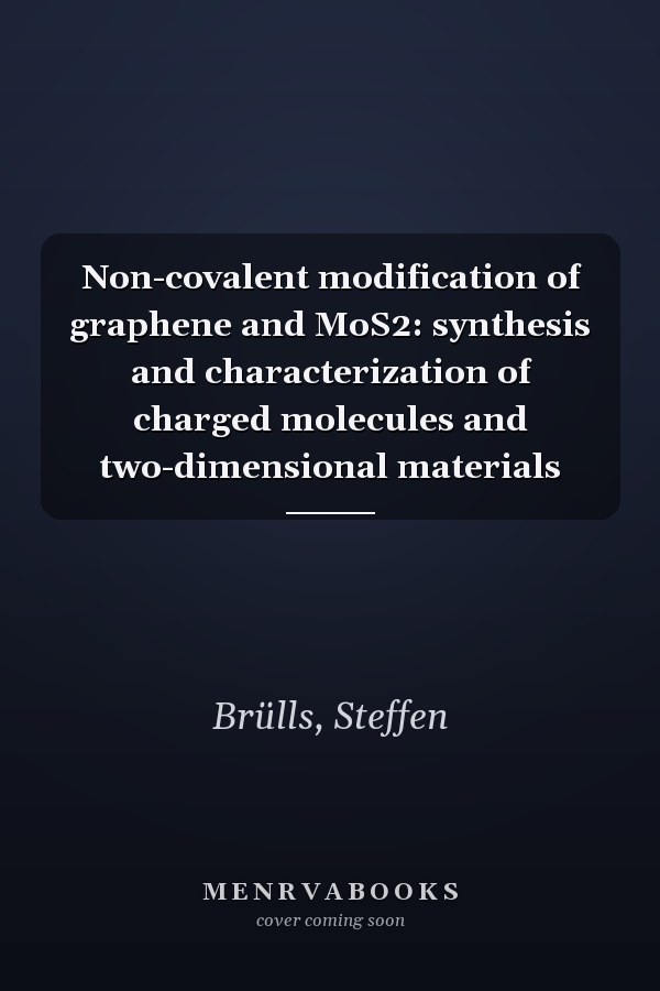 Non-covalent modification of graphene and MoS2: synthesis and characterization of charged molecules and two-dimensional materials