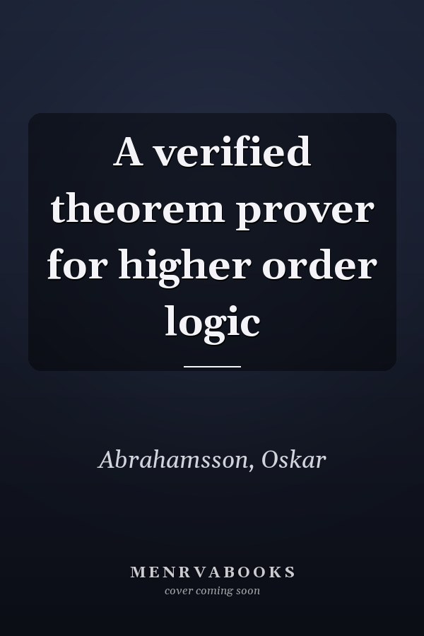 A verified theorem prover for higher order logic