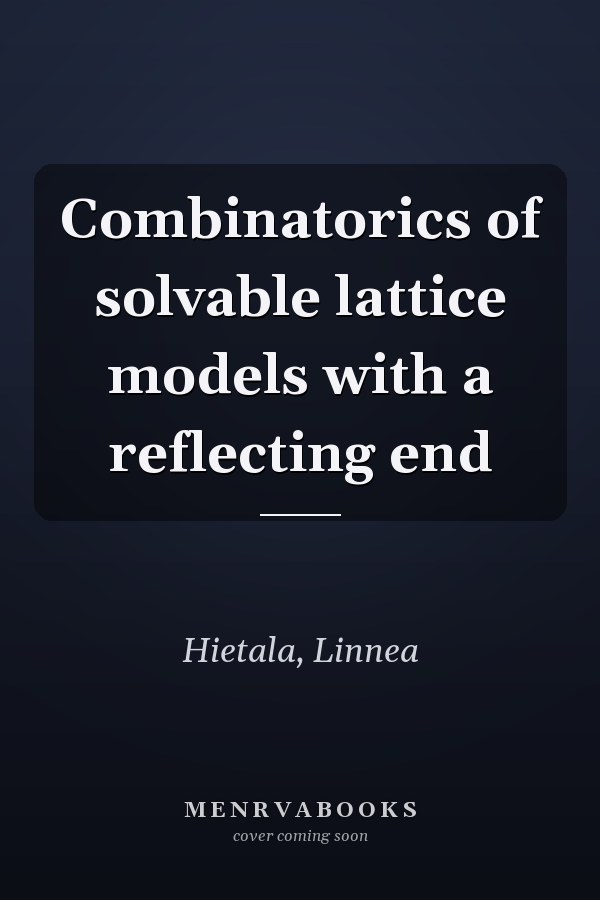 Combinatorics of solvable lattice models with a reflecting end