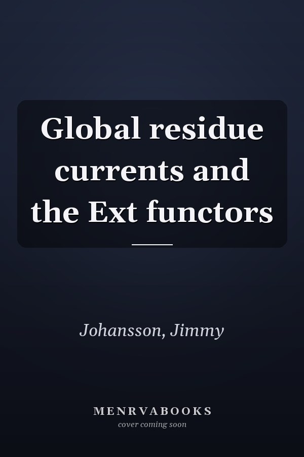 Global residue currents and the Ext functors
