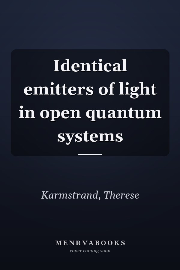 Identical emitters of light in open quantum systems