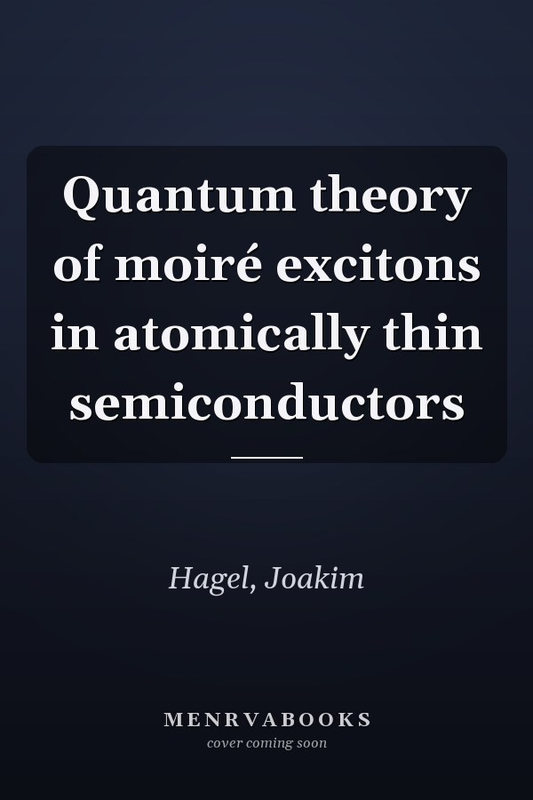 Quantum theory of moiré excitons in atomically thin semiconductors