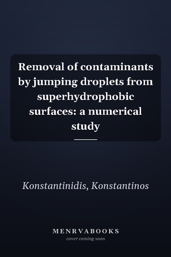 Removal of contaminants by jumping droplets from superhydrophobic surfaces: a numerical study