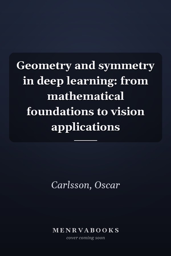 Geometry and symmetry in deep learning: from mathematical foundations to vision applications