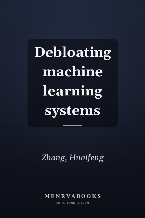 Debloating machine learning systems
