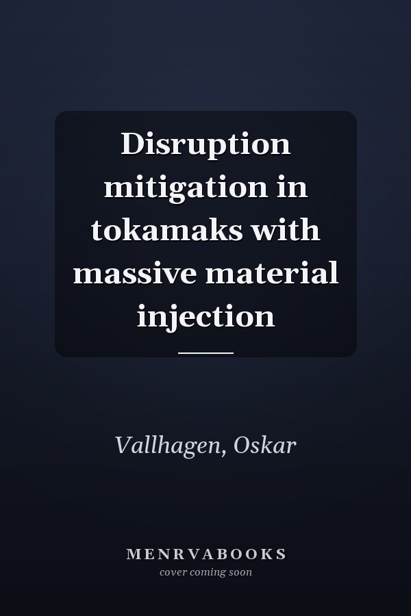 Disruption mitigation in tokamaks with massive material injection