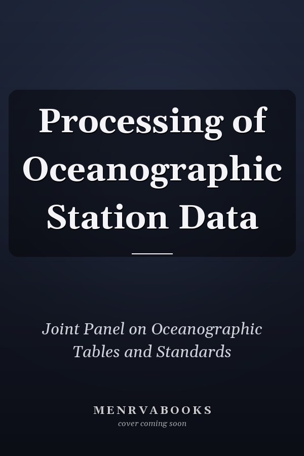 Processing of Oceanographic Station Data