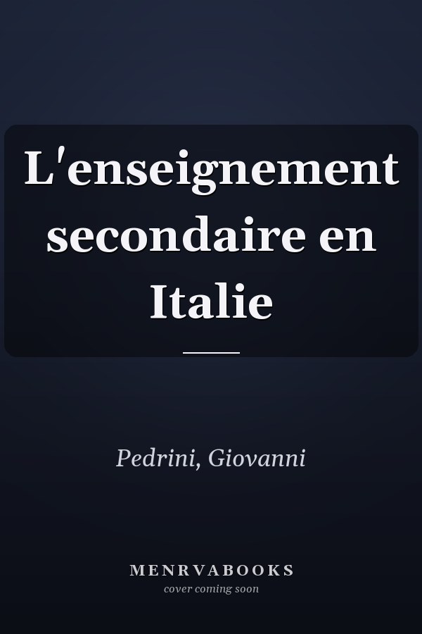 L'enseignement secondaire en Italie
