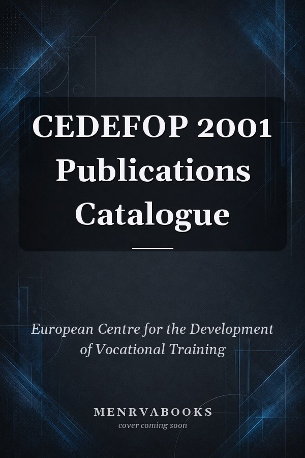 CEDEFOP 2001 Publications Catalogue