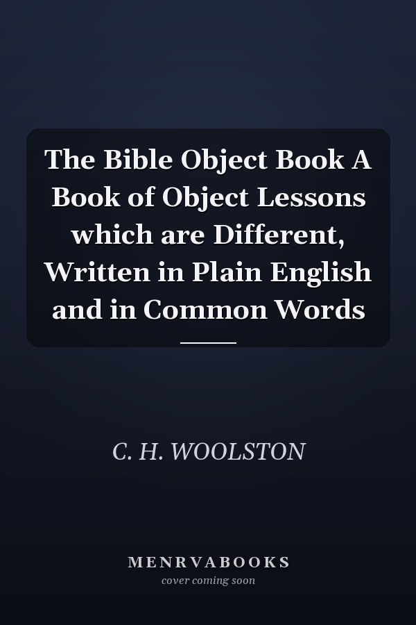 The Bible Object Book A Book of Object Lessons which are Different, Written in Plain English and in Common Words