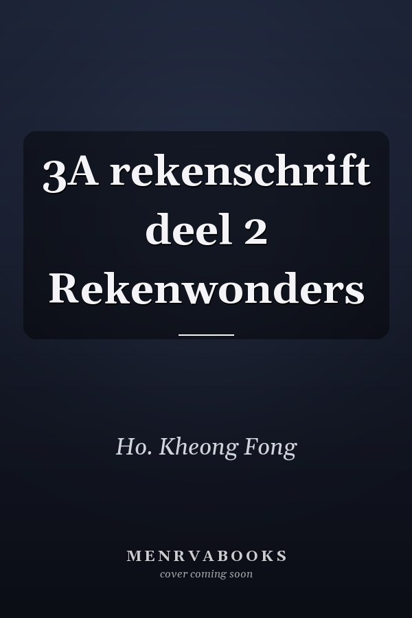 3A rekenschrift deel 2 Rekenwonders