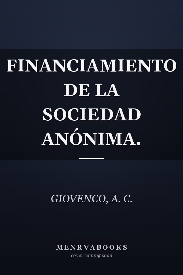 FINANCIAMIENTO DE LA SOCIEDAD ANÓNIMA.
