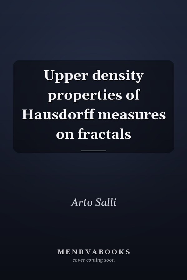 Upper density properties of Hausdorff measures on fractals