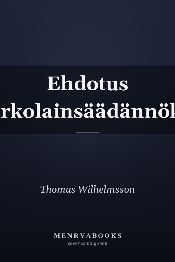 Ehdotus korkolainsäädännöksi