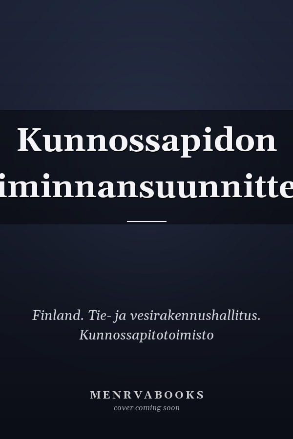 Kunnossapidon toiminnansuunnittelu