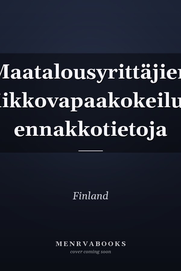 Maatalousyrittäjien viikkovapaakokeilun ennakkotietoja