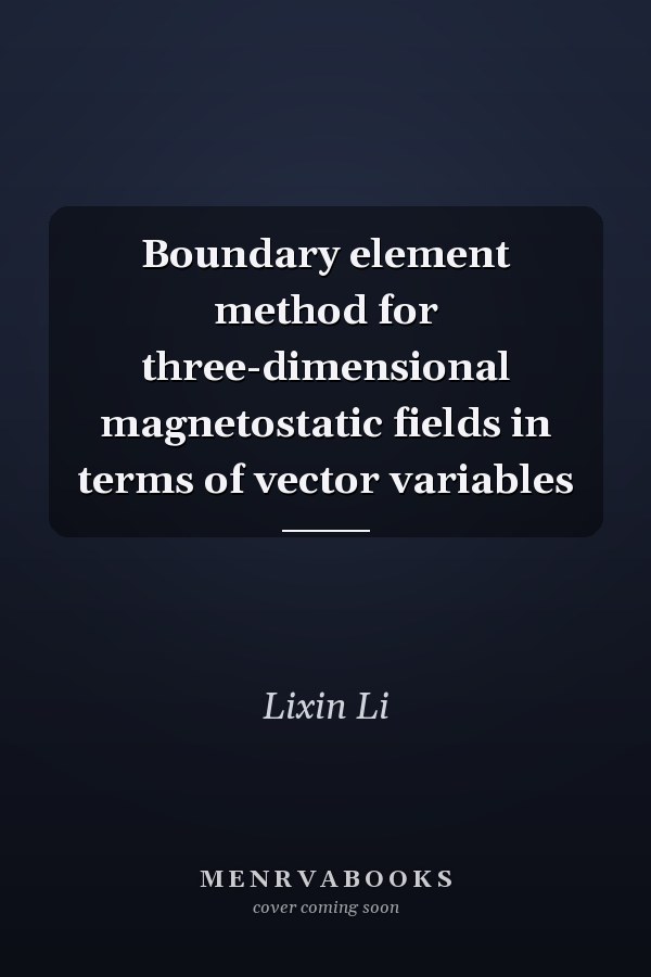 Boundary element method for three-dimensional magnetostatic fields in terms of vector variables