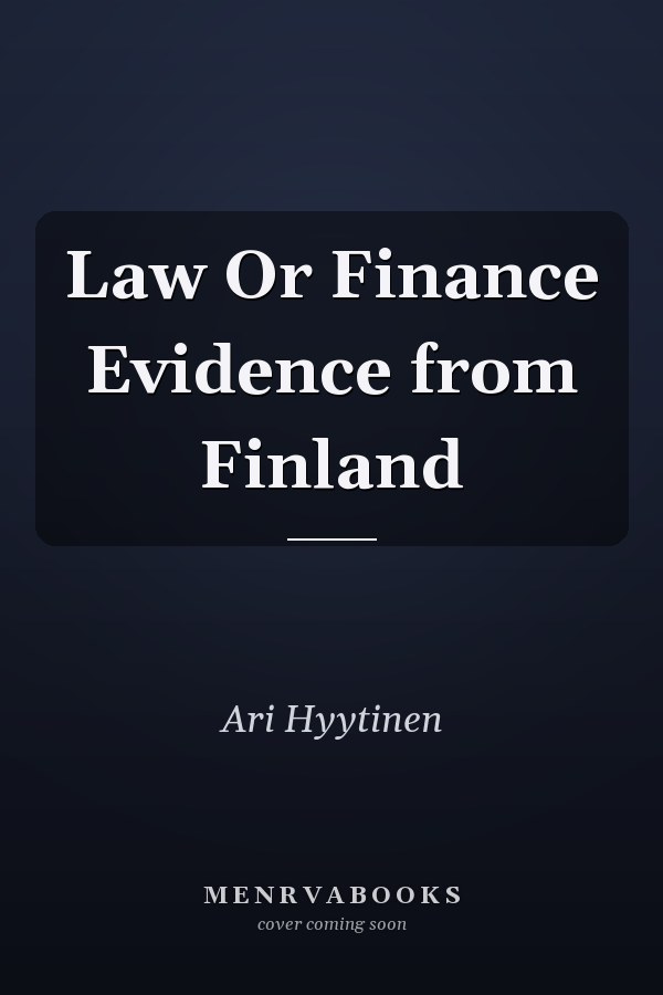 Law Or Finance Evidence from Finland