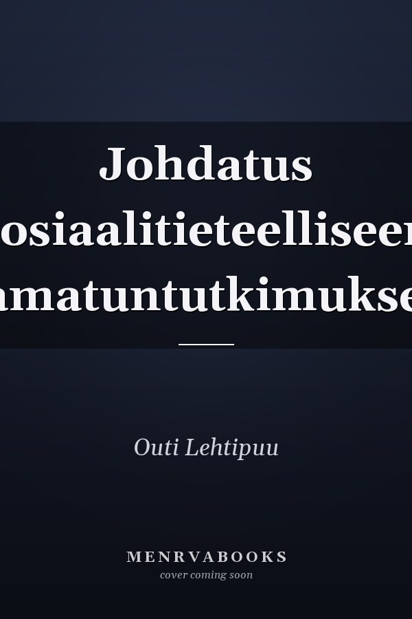 Johdatus sosiaalitieteelliseen raamatuntutkimukseen