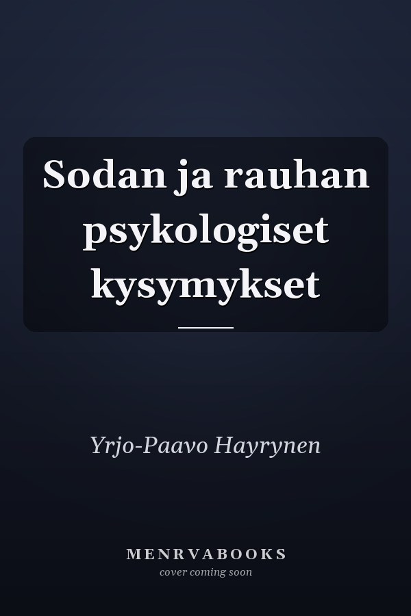Sodan ja rauhan psykologiset kysymykset