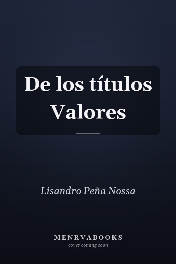 De los títulos Valores