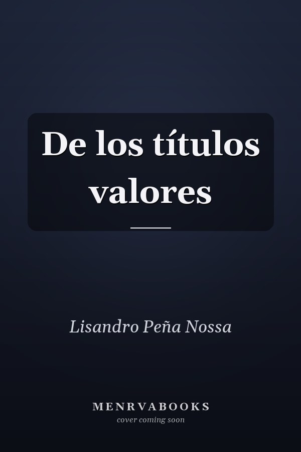 De los títulos valores
