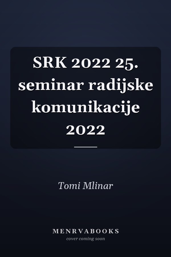 SRK 2022 25. seminar radijske komunikacije 2022