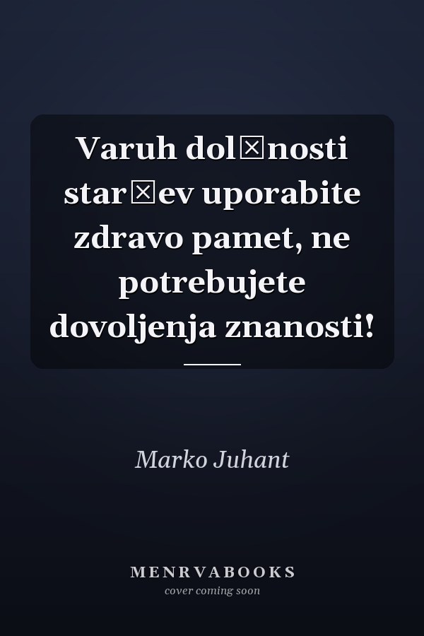Varuh dolžnosti staršev uporabite zdravo pamet, ne potrebujete dovoljenja znanosti!