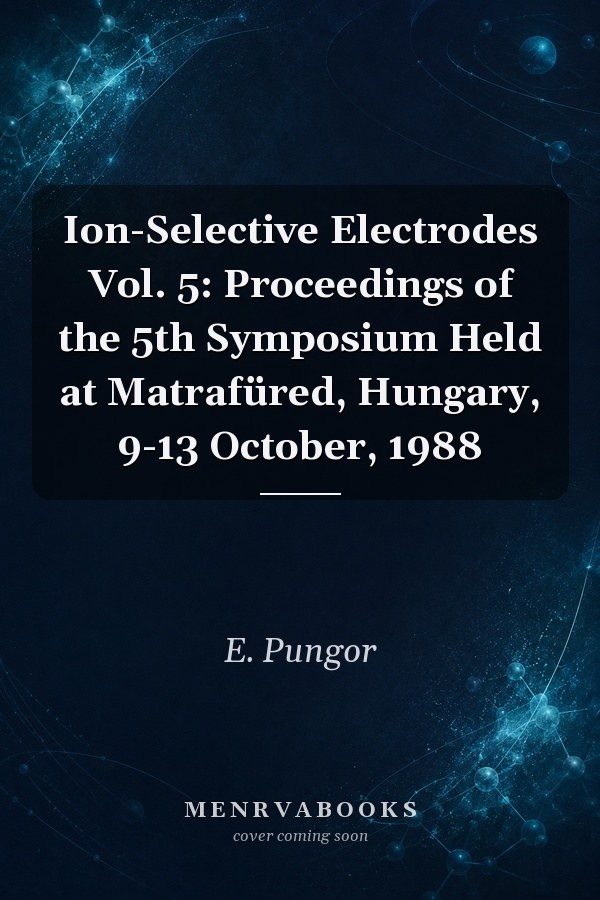 Ion-Selective Electrodes Vol. 5: Proceedings of the 5th Symposium Held at Matrafüred, Hungary, 9-13 October, 1988