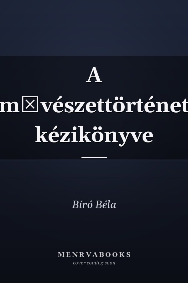 A művészettörténet kézikönyve