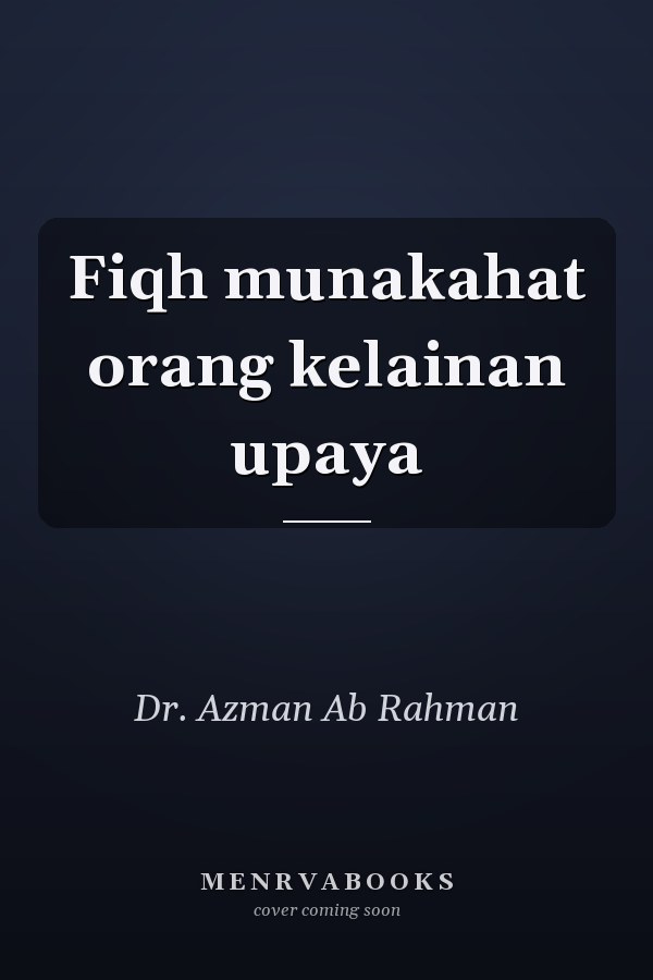 Fiqh munakahat orang kelainan upaya