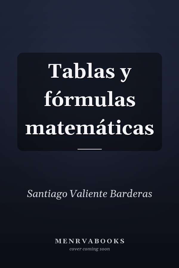 Tablas y fórmulas matemáticas