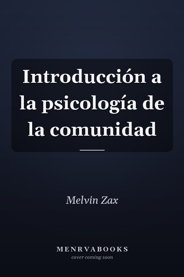 Introducción a la psicología de la comunidad