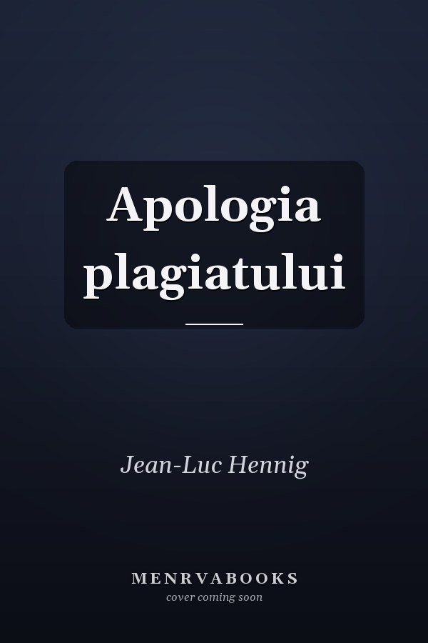 Apologia plagiatului