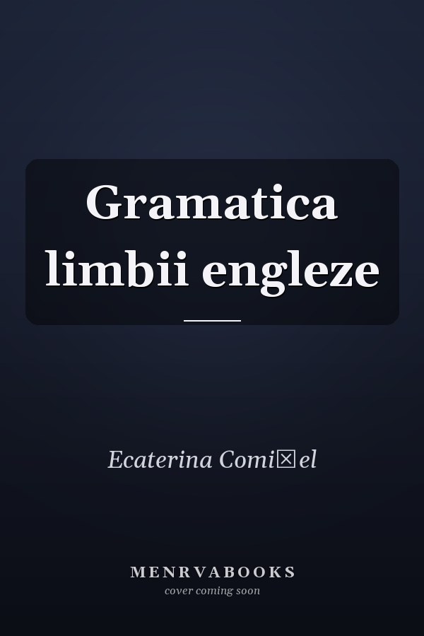 Gramatica limbii engleze