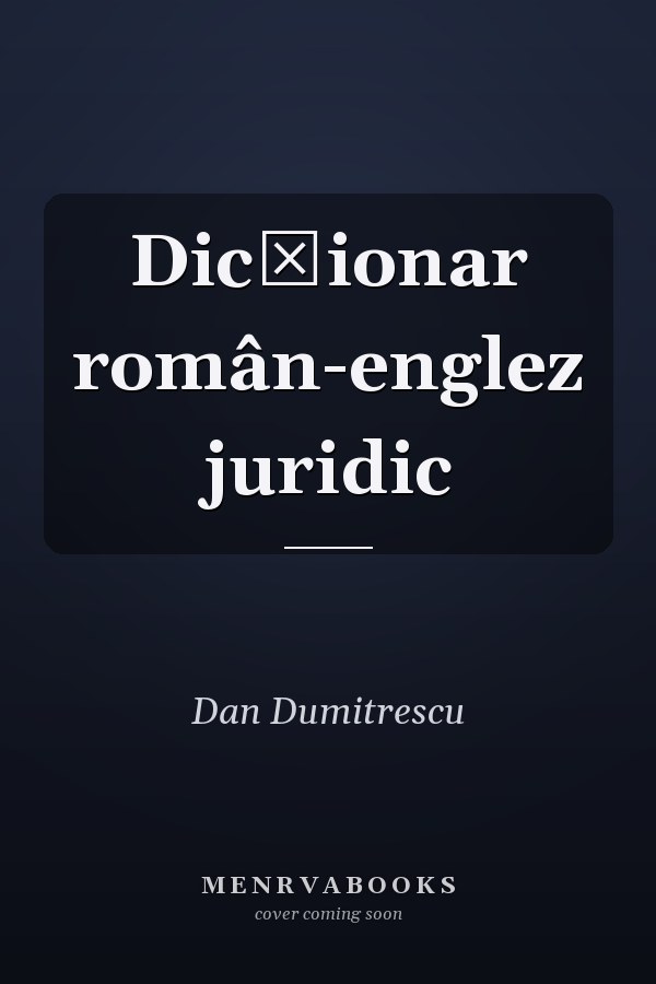 Dicţionar român-englez juridic