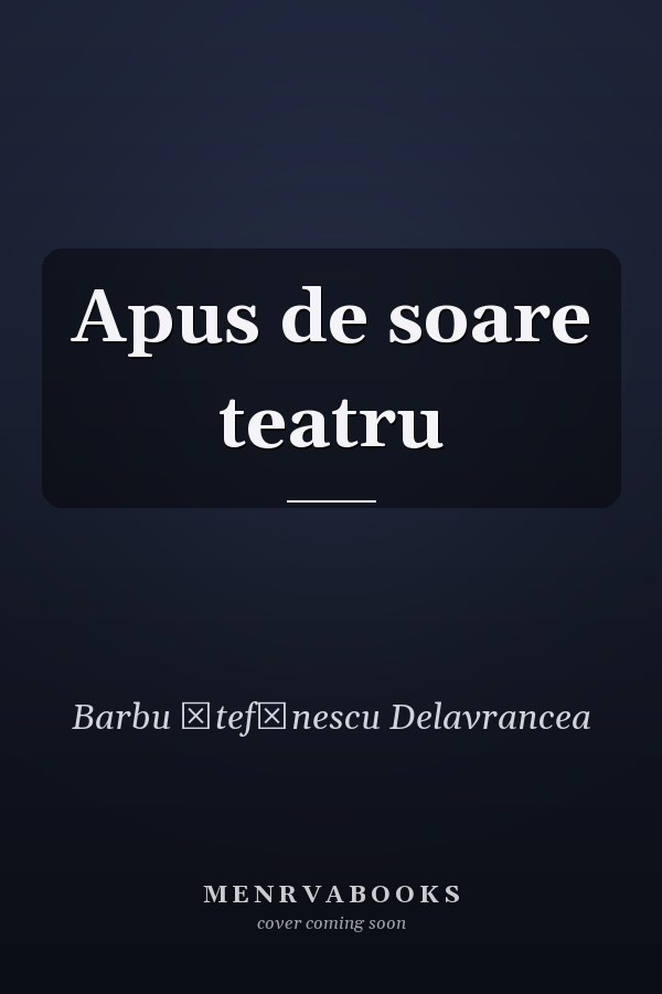 Apus de soare teatru