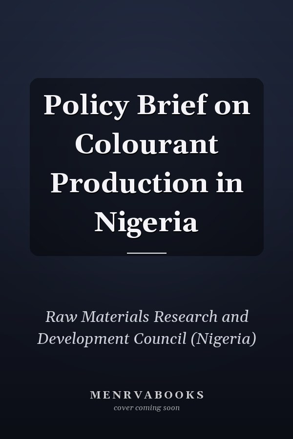 Policy Brief on Colourant Production in Nigeria