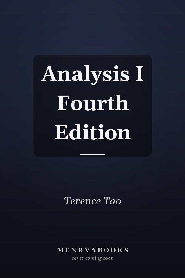 Analysis I Fourth Edition