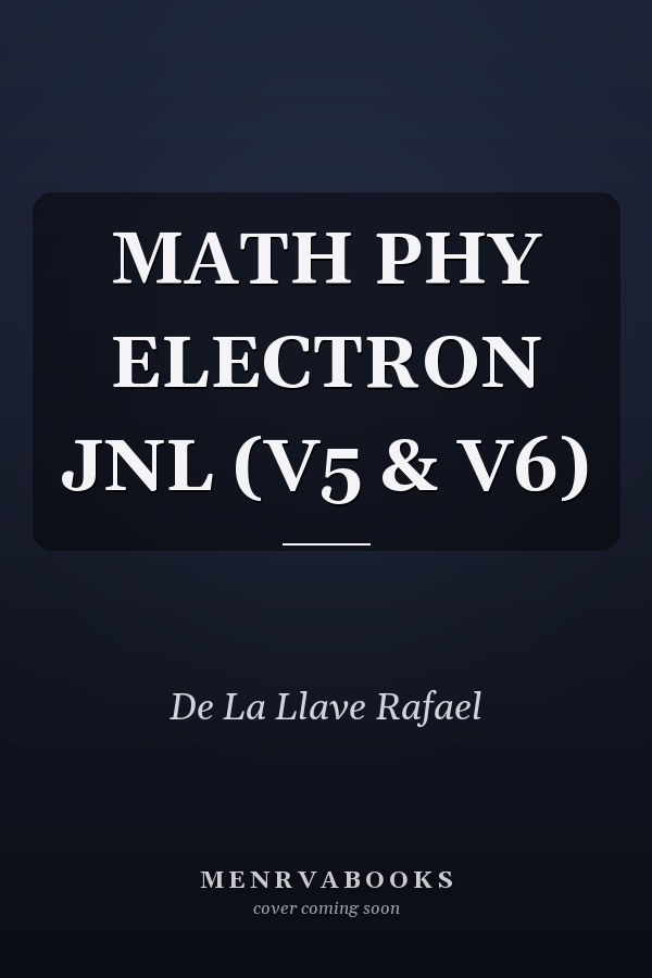 MATH PHY ELECTRON JNL (V5 & V6)