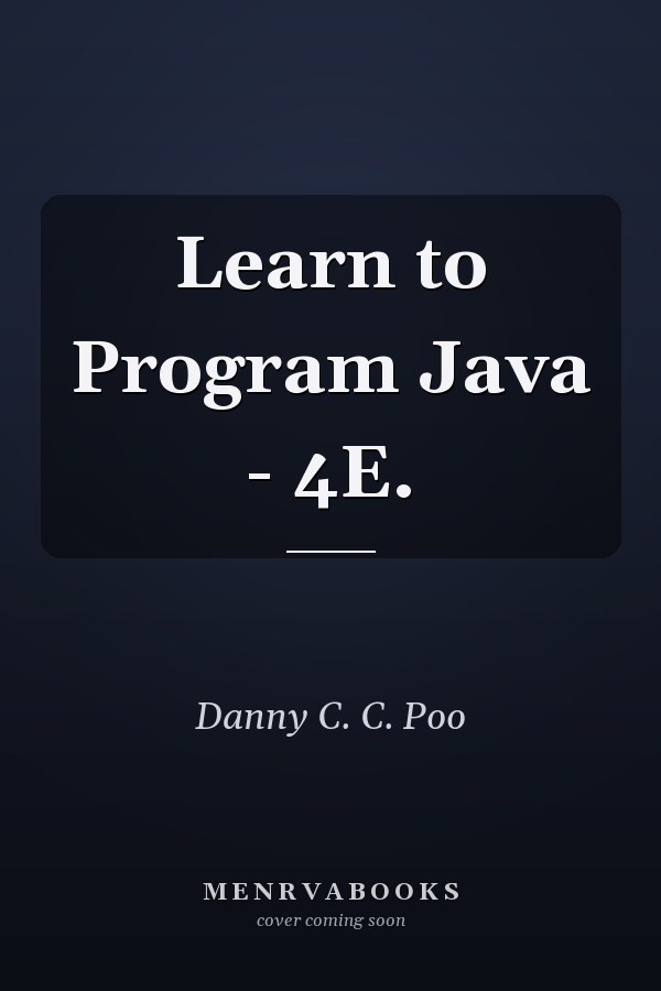 Learn to Program Java - 4E.