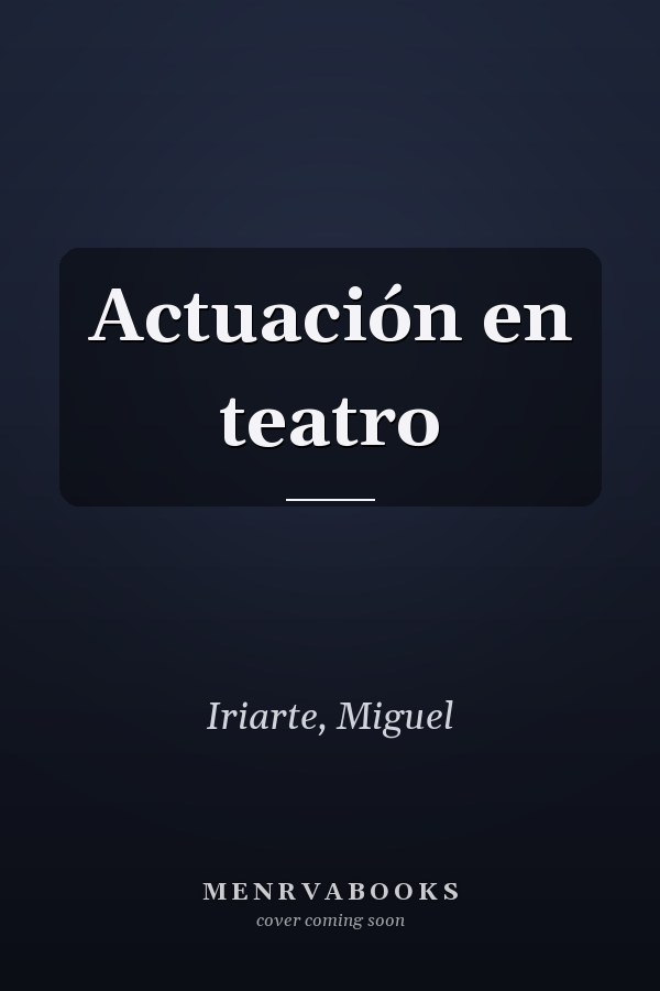 Actuación en teatro